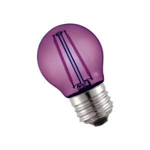 Lampara Led Gota Filamento 2w E27 G45 Interelec Violeta
