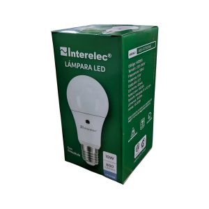 Lampara Led A60 10w Con Fotocelula Interelec 6500k 800lm