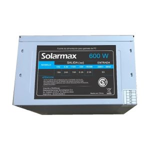Fuente Solarmax Para Pc 600w Kc-daa-600 Gris
