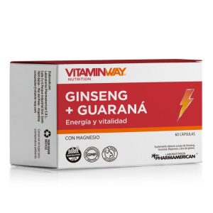 Ginseng + Guaraná Vitamin Way - Estuche X 60 Cápsulas