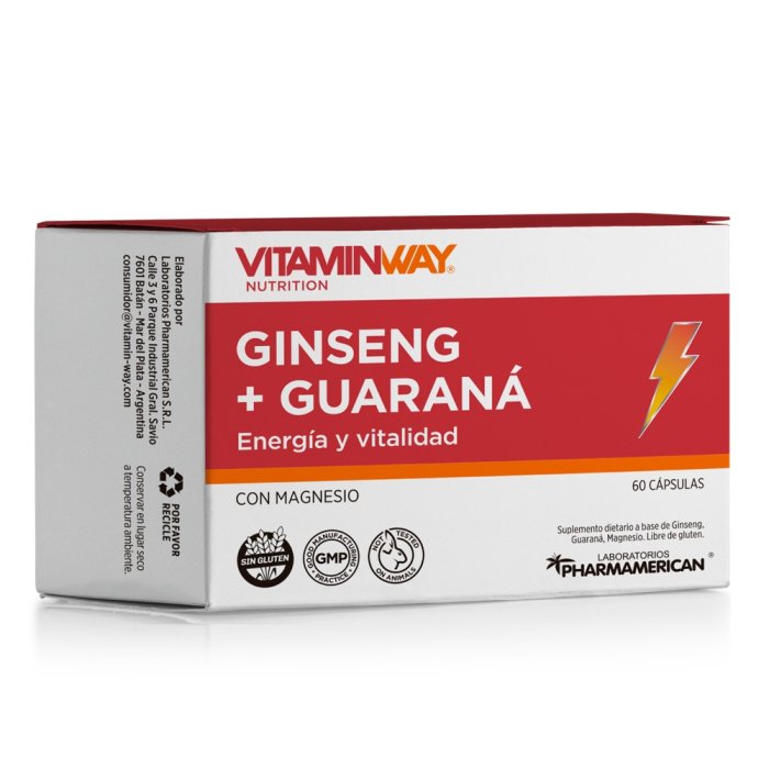 Ginseng + Guaraná Vitamin Way - Estuche X 60 Cápsulas