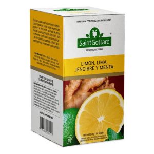 Infusion De Limón Lima Jengibre Y Menta Saint Gottard X20