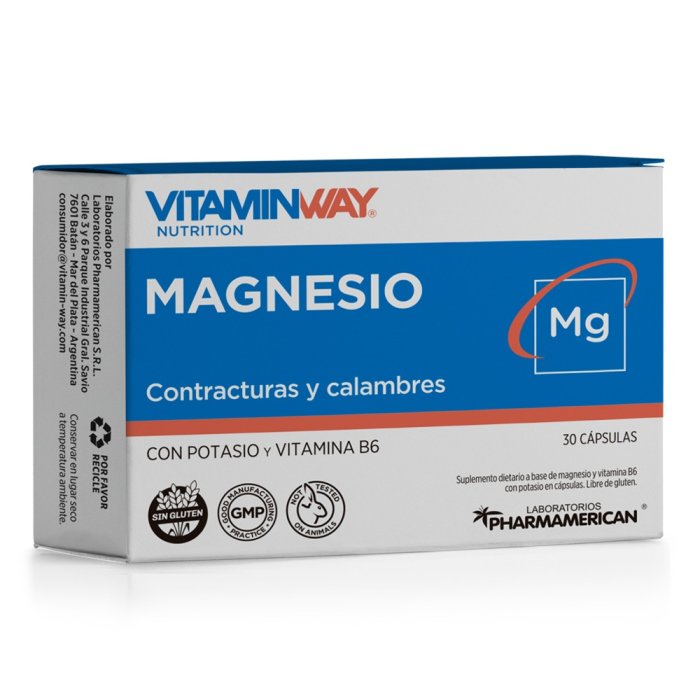 Magnesio Con Potasio Vitamin Way X 30 Capsulas