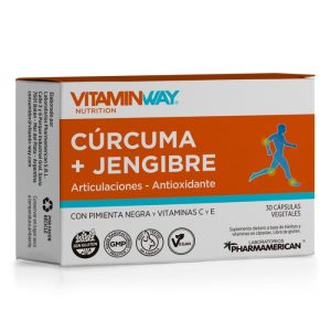 Cúrcuma + Jengibre Vitamin Way - Estuche X 30 Cápsulas