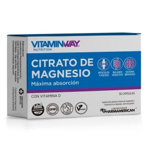 Vitamin Way Citrato De Magnesio Maxima Absorcion 30 Cápsulas