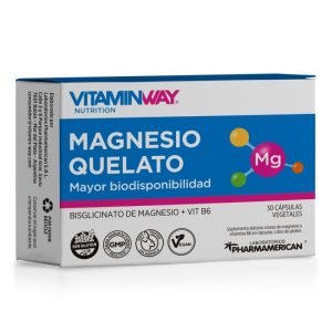 Magnesio Quelato 30 Capsulas Vitamin Way Sin Sabor