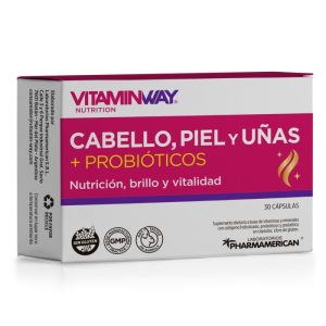 Cabello Piel Y Uñas + Probióticos Vitamin Way X30 Capsulas
