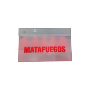 Cartel Señalizador Led Matafuegos 6 Hs Autonomia Compacto