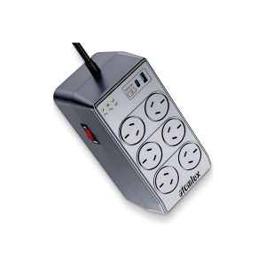 Estabilizador Atomlux R1000c 6 Tomas Cargador Usb+usb-c