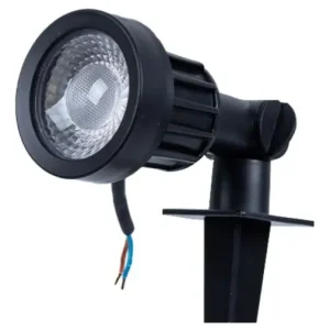 Luminaria Estaca Jardin Led Jabalina 5w Interelec Ambar