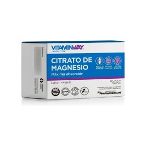 Citrato De Magnesio 60 Capsulas Vitamin Way Sabor Neutro