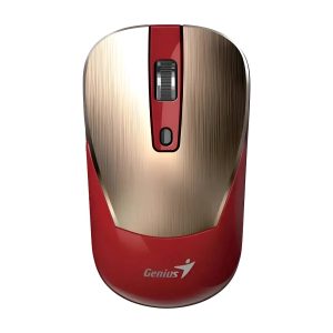 Mouse Inalámbrico Genius Nx-7125 Rojo y Dorado