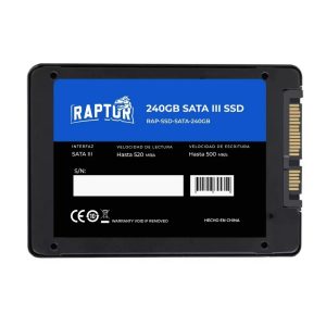 Disco Ssd 240gb Raptor Legacy Sata Iii 6gb/s 500mb/s