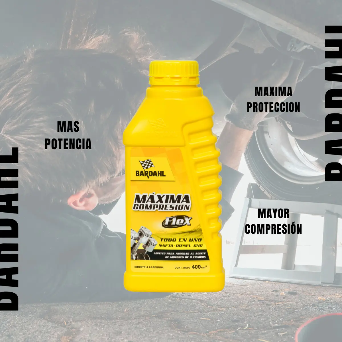 Aditivo Máxima Compresión Flex X 400 Ml Bardahl - Imagen 3