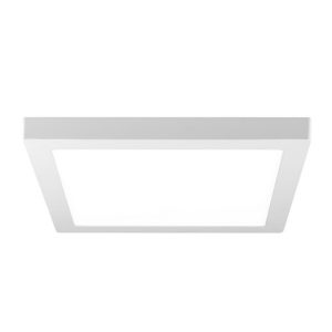 Luminaria Plafon Blanco Cuadrado 24w Interelec Frío