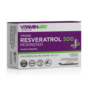Trans Resveratrol 500 Vitamin Way Suplemento De Coenzima Q1