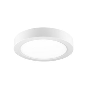 Luminaria Plafon Para Aplicar Blanco Redondo 12w Interelec Fría