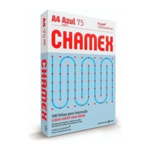 Resma A4 Chamex 75 Gramos 500 Hojas 210mm X 297mm Celeste