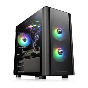 Gabinete Thermaltake V150 Tg Vidrio Templado Negro SIN Fuente
