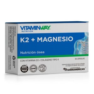 K2 + Magnesio + D3 Y Colageno Caja X 30 Capsulas Vitamin Way
